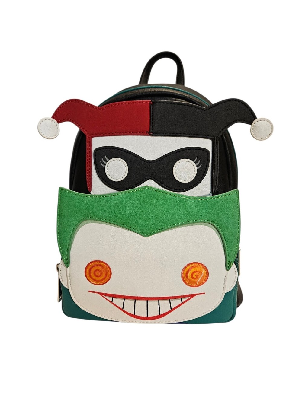 POP! By Loungefly DC Comics Harley Quinn & Joker Mini Backpack And Wallet Set - Picture 2 of 16